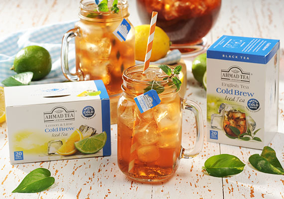 Ahmad Tea develops an innovative new Cold Brew Iced Tea product. Real tea, that brews in cold water, 