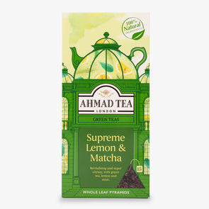 Supreme Lemon & Matcha Green Tea - Pyramid Teabags